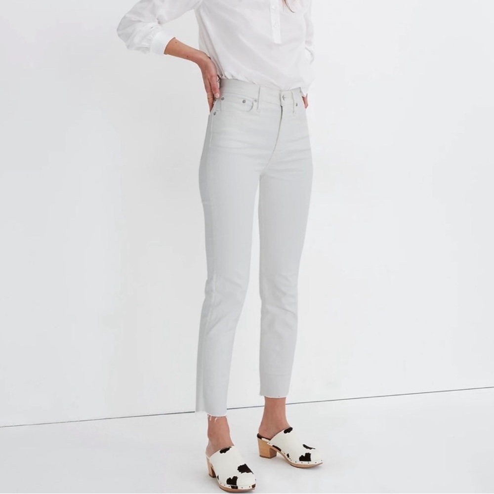 Madewell Petite Perfect Vintage Jeans in Tile White